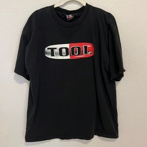 💊 Vintage TOOL 1999 pill brain XL band t-shirt Giant brand. Rare!